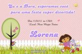 Convite Dora Aventureira 10x15